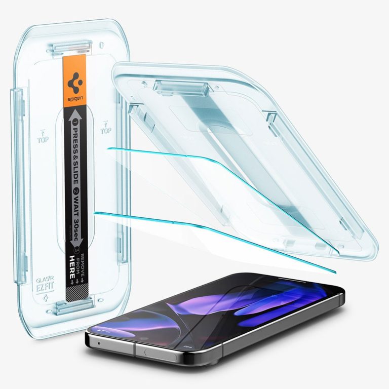 Spigen GLAStR EZ Fit Screenprotector 2 Pack + Applicator Google Pixel 9 Pro XL / 10 Pro XL - Afbeelding 5