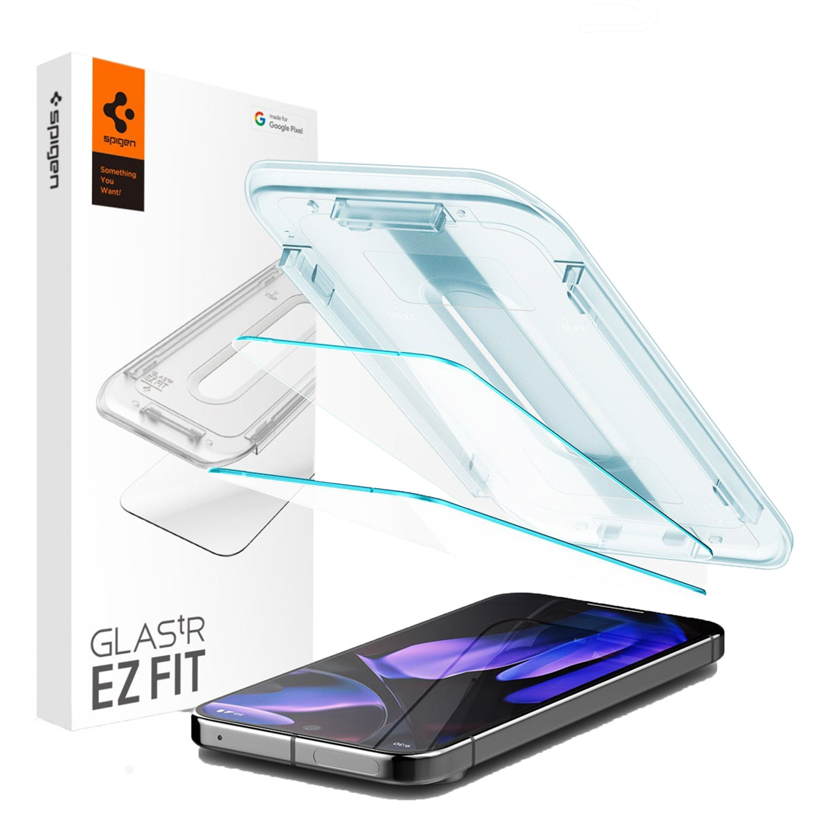 Spigen GLAStR EZ Fit Screenprotector 2 Pack + Applicator Google Pixel 9 Pro XL / 10 Pro XL