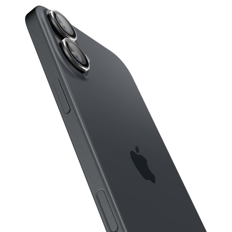 Spigen GLAStR EZ Fit Optik Pro Camera Protector 2 Pack Apple iPhone 16 / 16 Plus - Black - Afbeelding 6