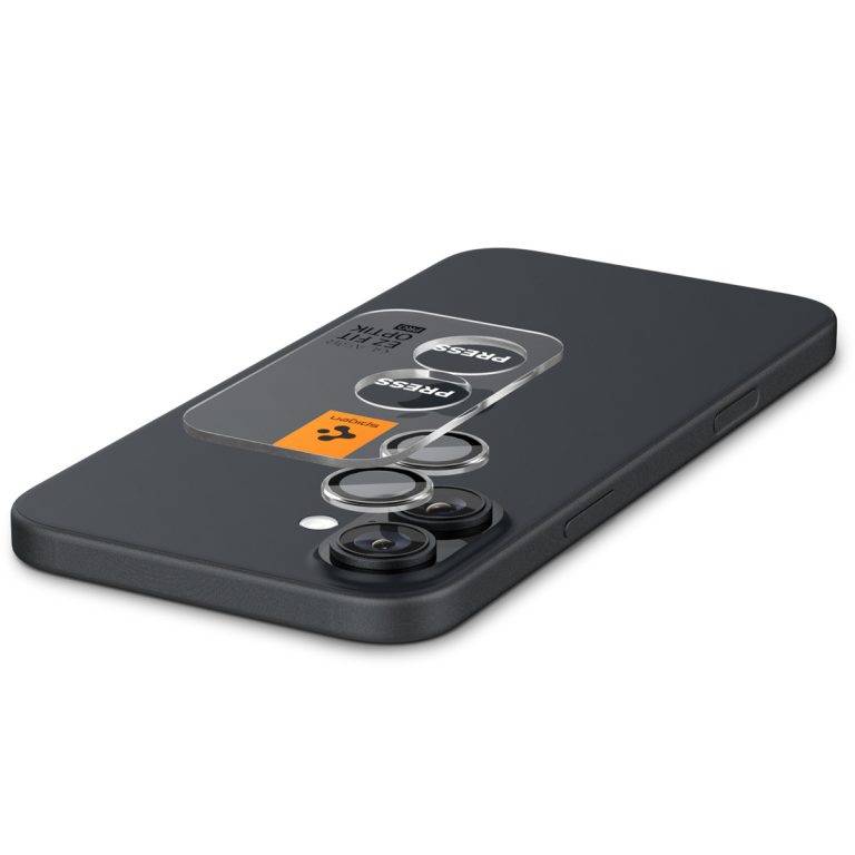 Spigen GLAStR EZ Fit Optik Pro Camera Protector 2 Pack Apple iPhone 16 / 16 Plus - Black - Afbeelding 2