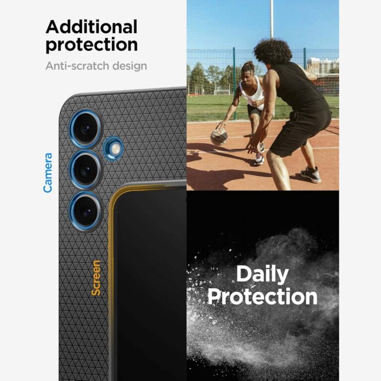 Spigen Liquid Air Backcover Samsung Galaxy S24 FE - Matte Black - Afbeelding 5