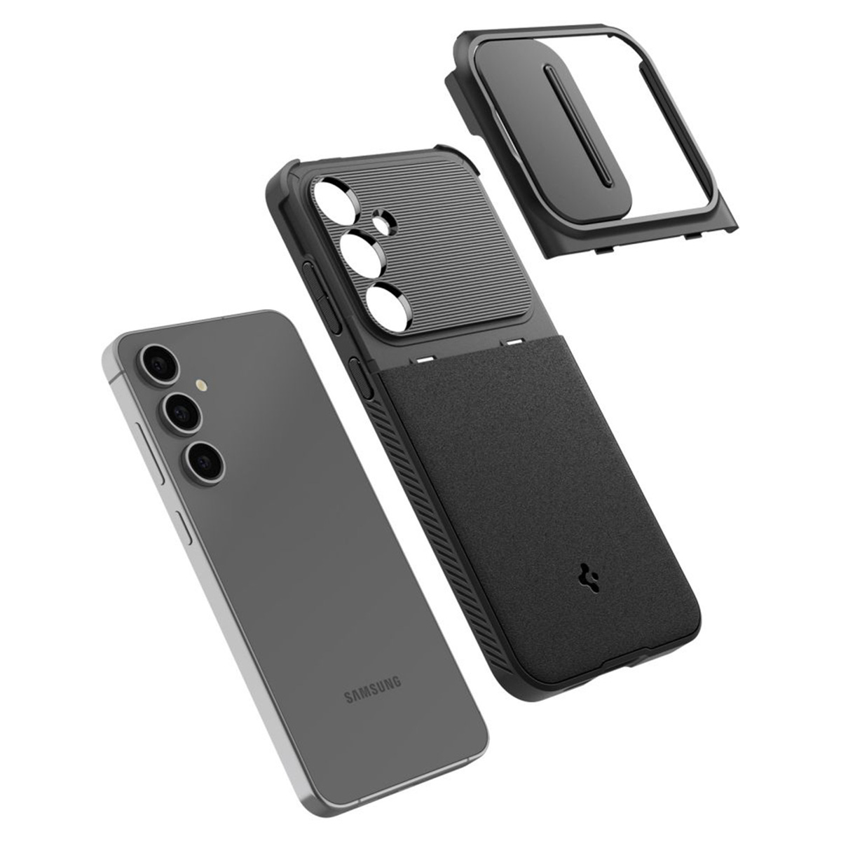 Spigen Optik Armor Camera Slider Samsung Galaxy S24 FE - Black - Afbeelding 3