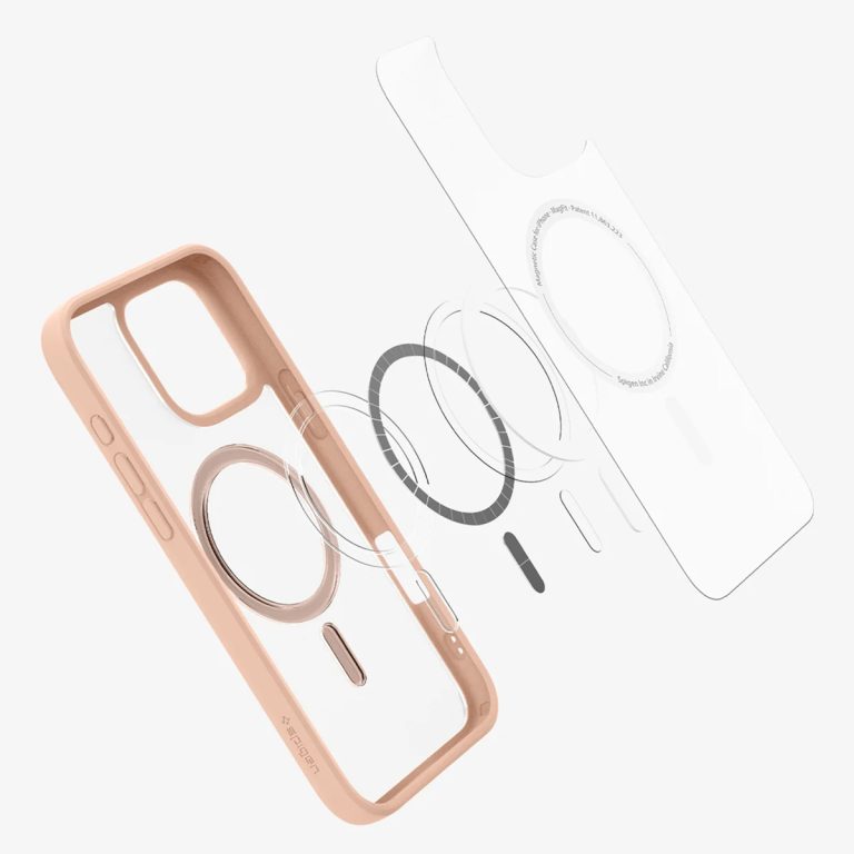 Spigen Ultra Hybrid Backcover MagSafe Apple iPhone 16 Pro Max - Roze Titanium - Afbeelding 4