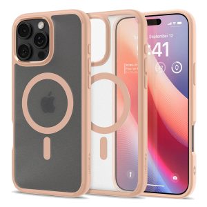 Spigen Ultra Hybrid Backcover MagSafe Apple iPhone 16 Pro Max - Roze Titanium