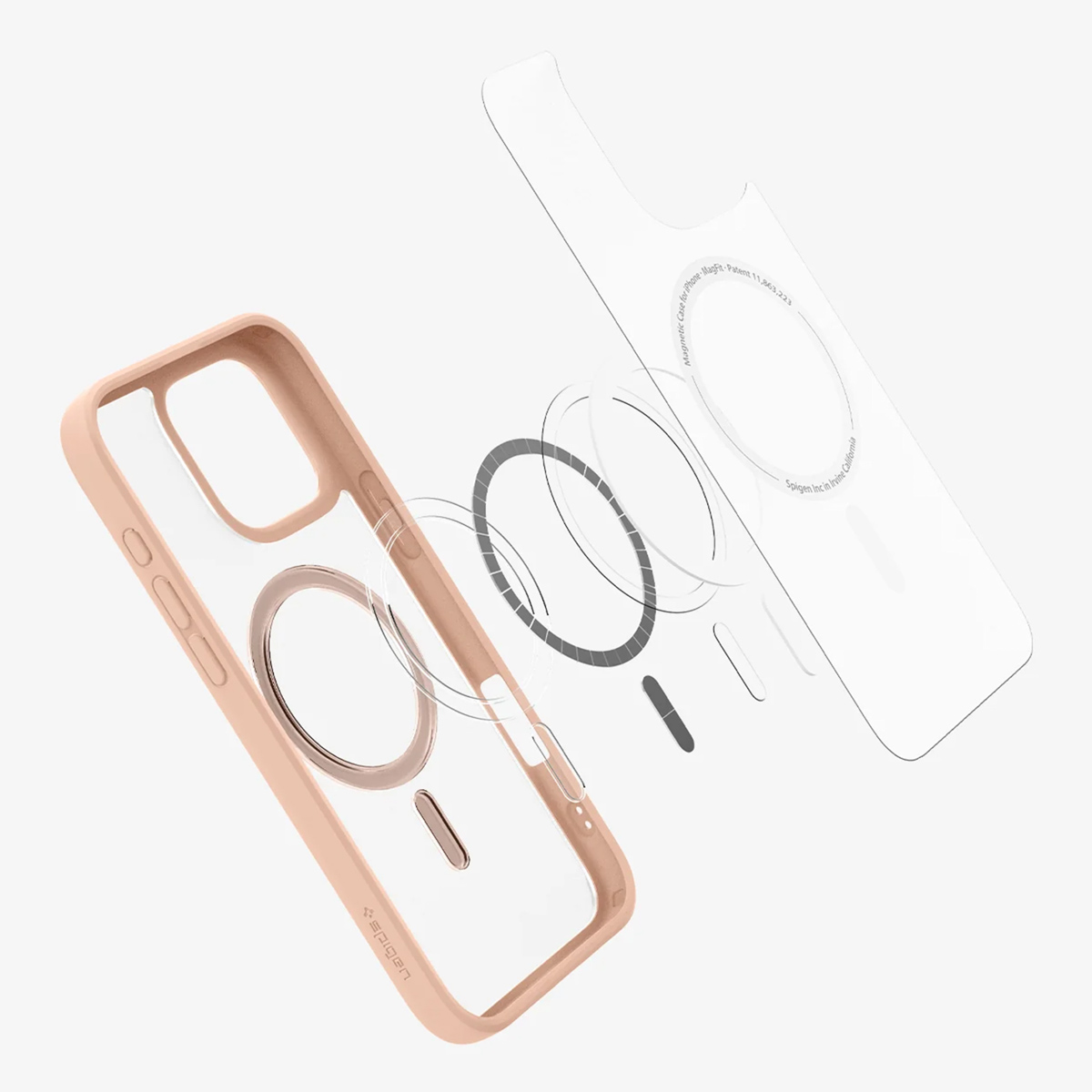 Spigen Ultra Hybrid Backcover MagSafe Apple iPhone 16 Pro - Roze - Afbeelding 4