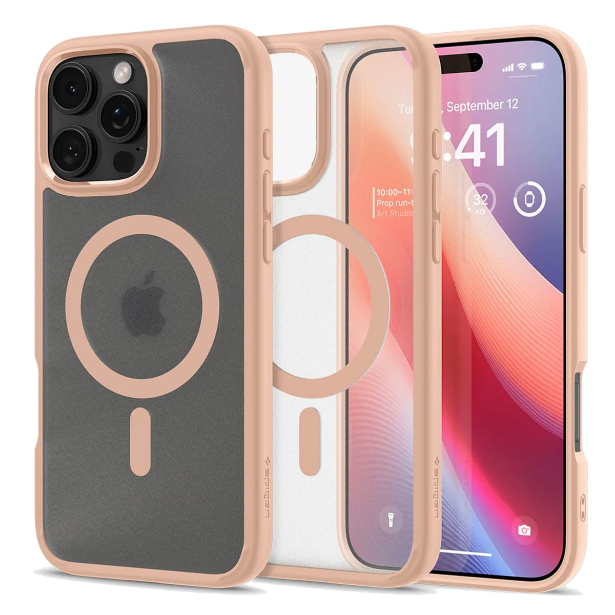 Spigen Ultra Hybrid Backcover MagSafe Apple iPhone 16 Pro – Roze