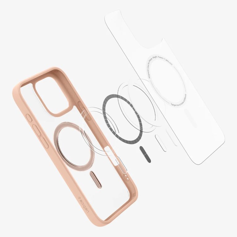 Spigen Ultra Hybrid Backcover MagSafe Apple iPhone 16 Pro - Roze Titanium - Afbeelding 4