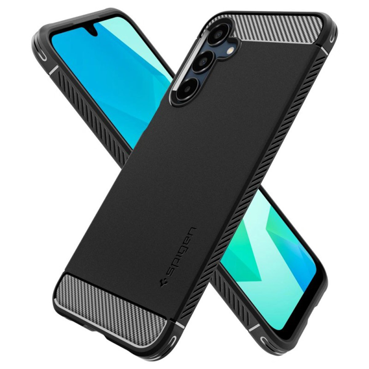 Spigen Rugged Armor Backcover Samsung Galaxy A16 - Matte Black - Afbeelding 2