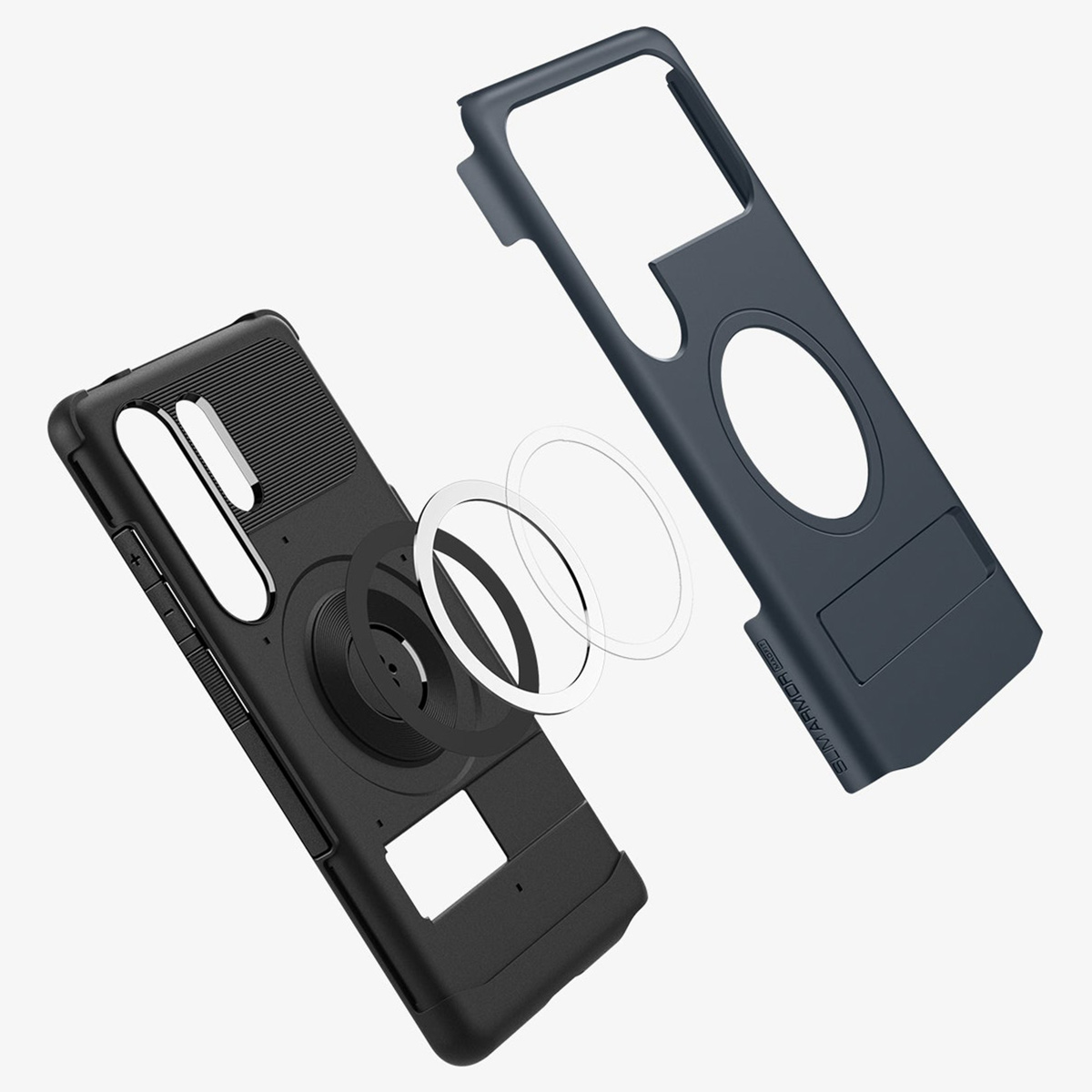 Spigen Slim Armor Backcover MagSafe Samsung Galaxy S25 Ultra - Metal Slate - Afbeelding 7