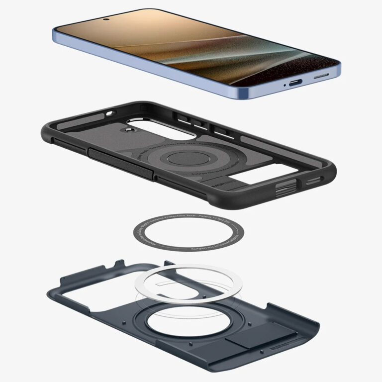 Spigen Slim Armor Backcover MagSafe Samsung Galaxy S25 Plus - Metal Slate - Afbeelding 9