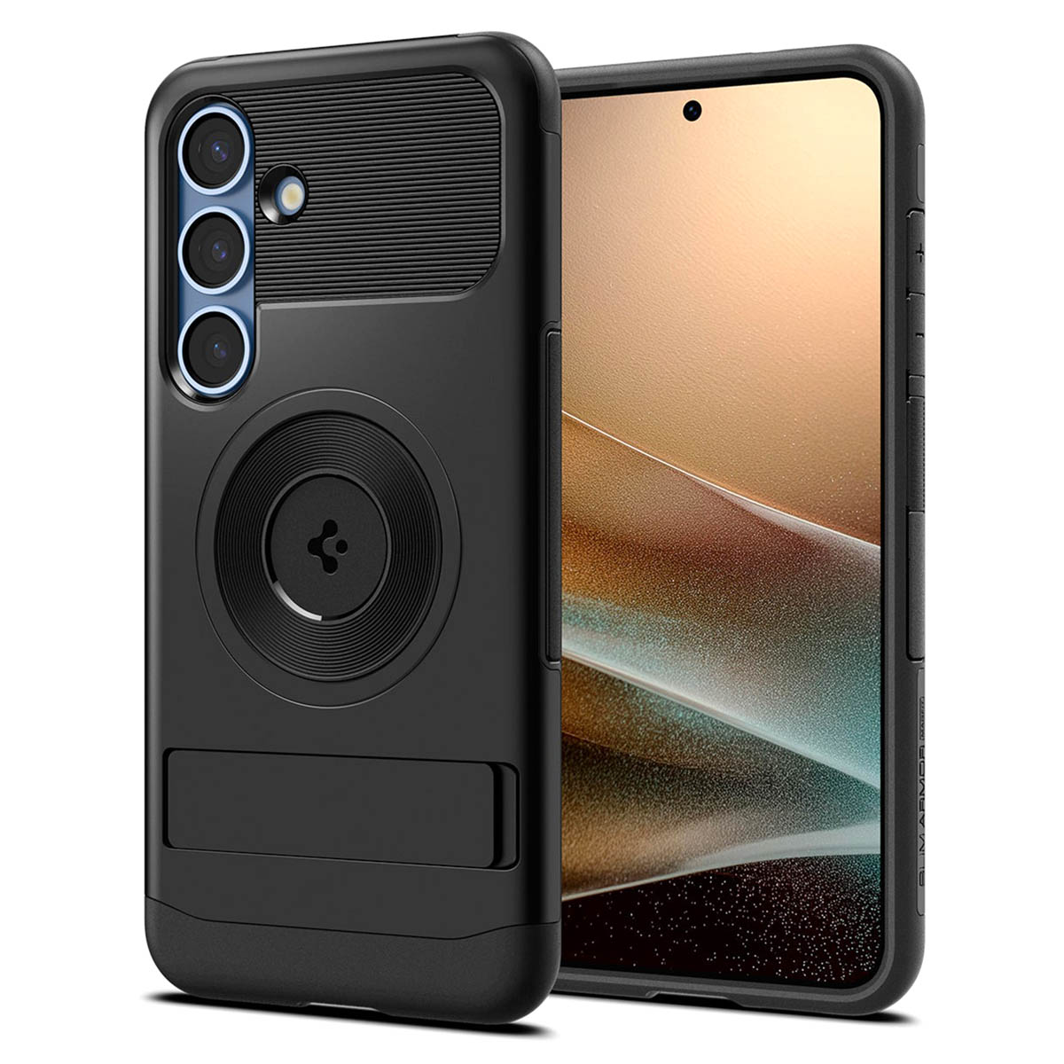 Spigen Slim Armor Backcover MagSafe Samsung Galaxy S25 – Zwart