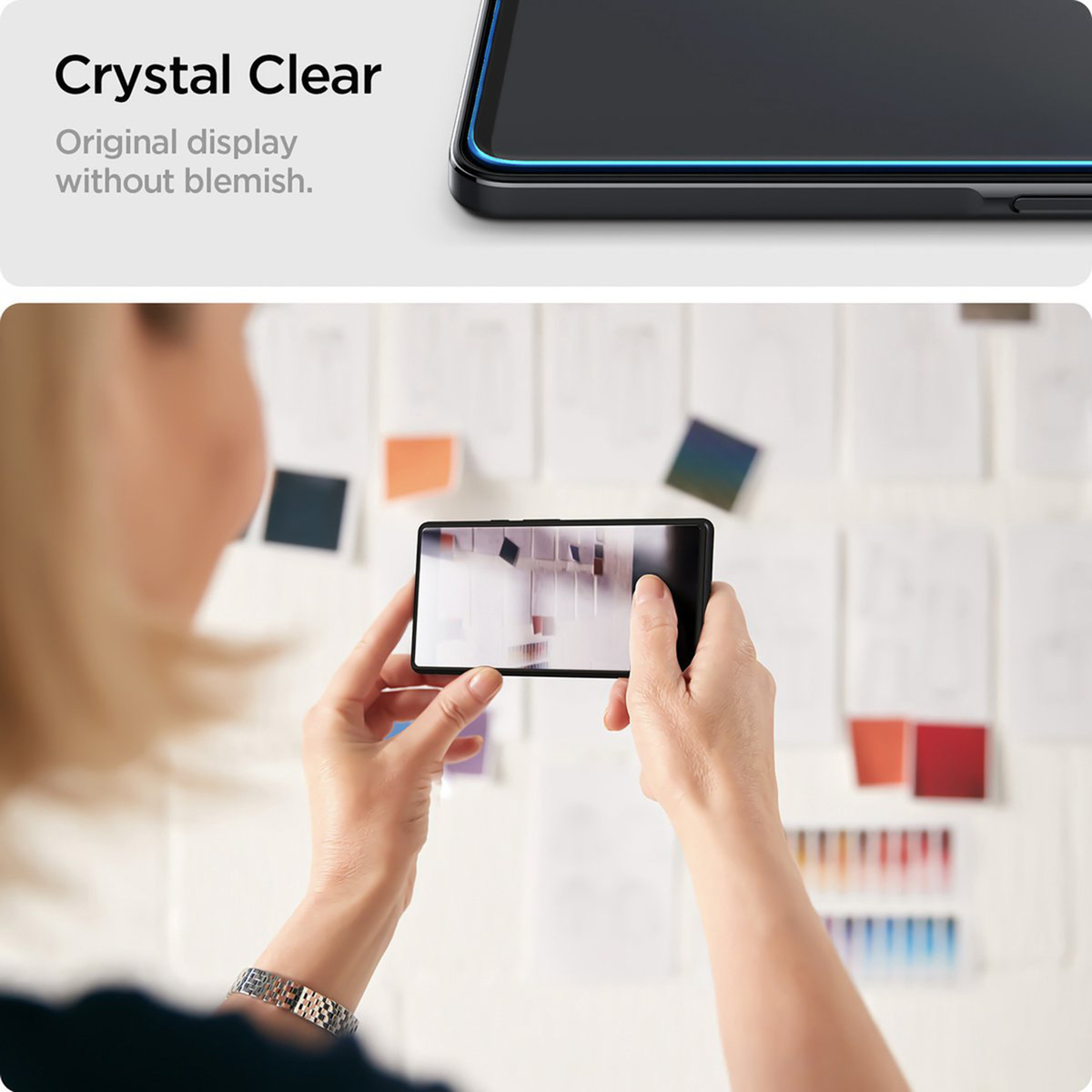 Spigen GLAStR Slim Screenprotector 2-pack Samsung Galaxy A26 / A16 - Afbeelding 6