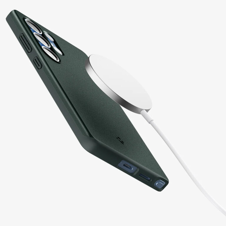 Spigen Thin Fit Backcover MagSafe Samsung Galaxy S25 Ultra - Abyss Green - Afbeelding 3