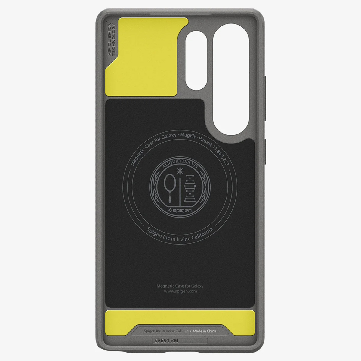 Spigen Rugged Armor Backcover MagSafe Samsung Galaxy S25 Ultra - Marble Gray - Afbeelding 6