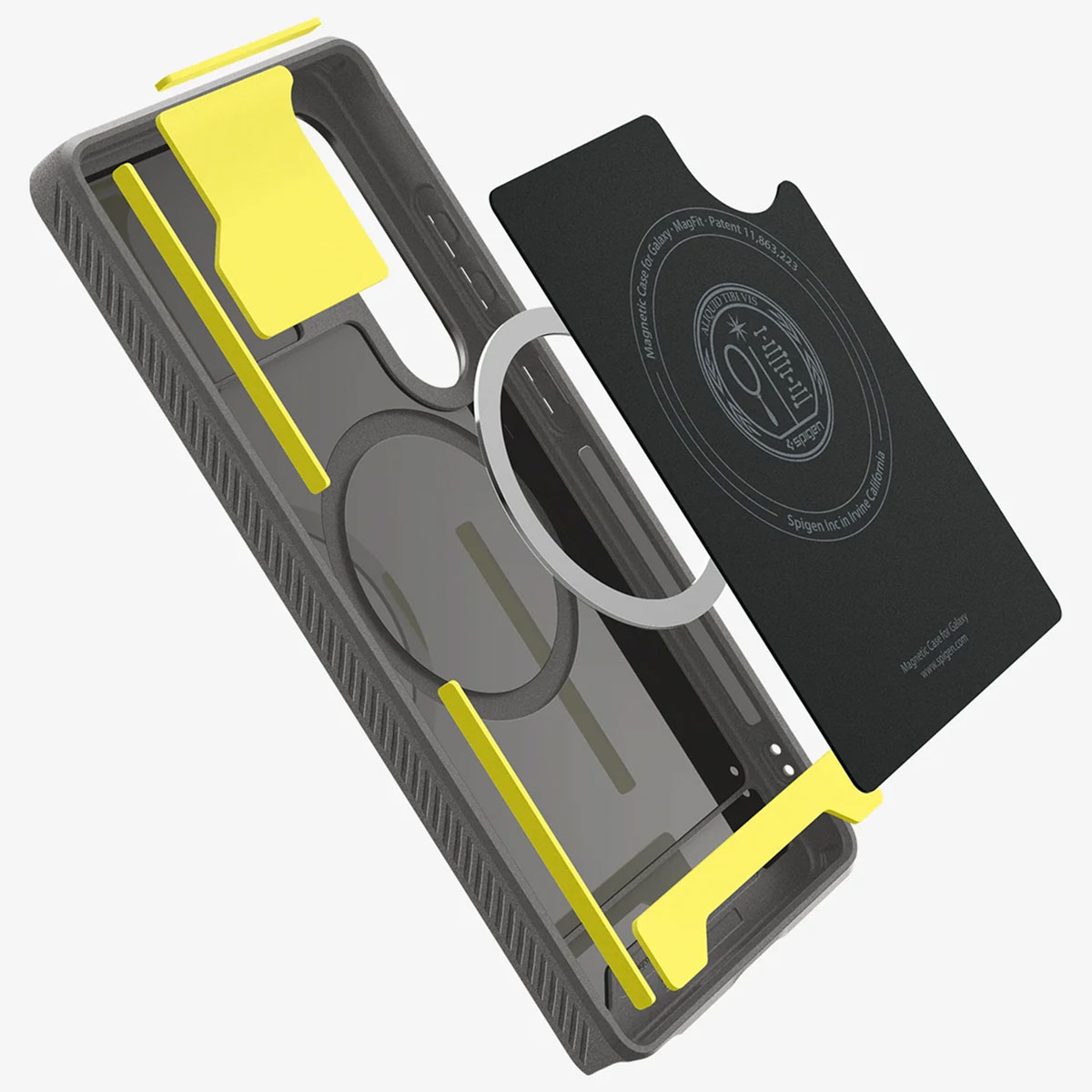 Spigen Rugged Armor Backcover MagSafe Samsung Galaxy S25 Ultra - Marble Gray - Afbeelding 9