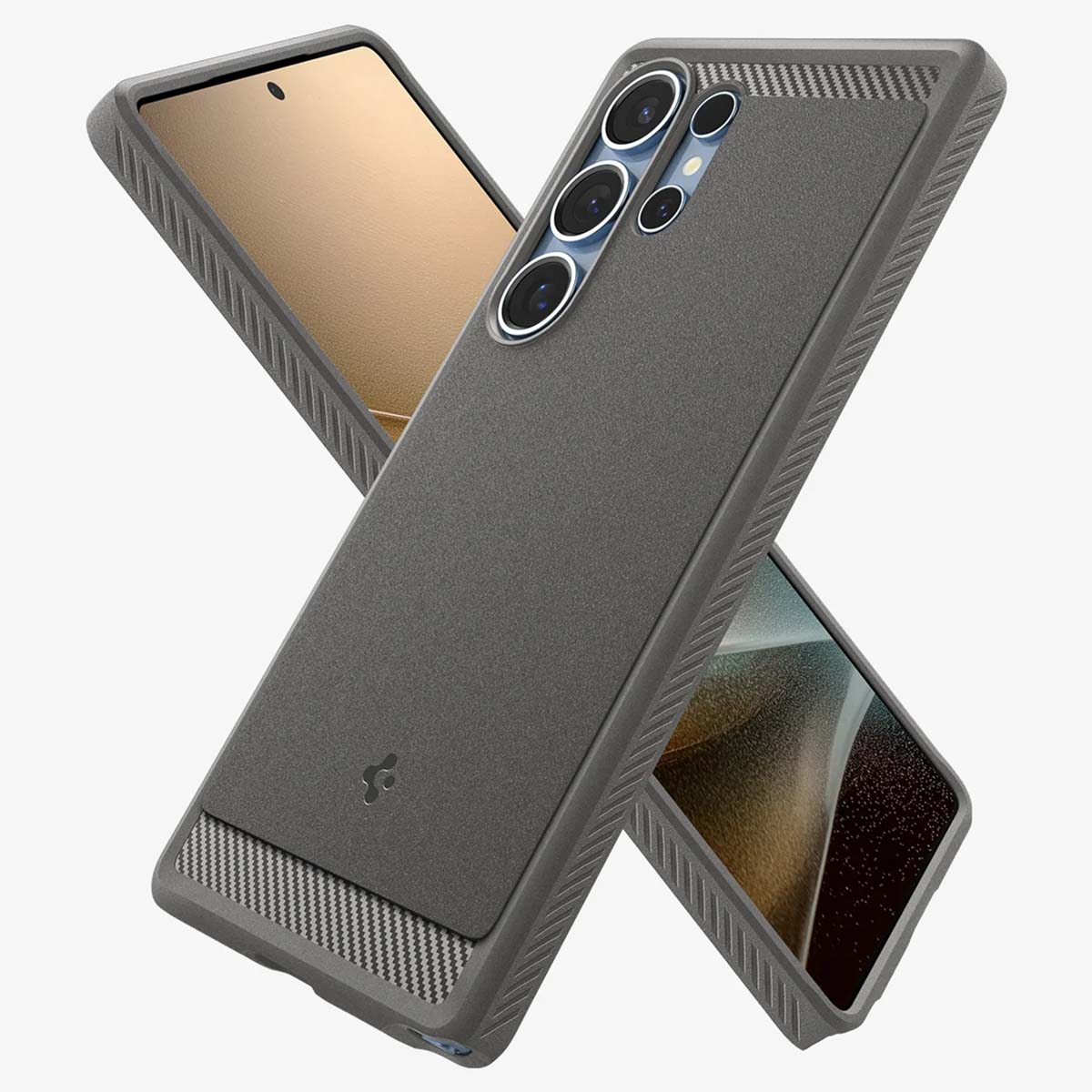 Spigen Rugged Armor Backcover MagSafe Samsung Galaxy S25 Ultra - Marble Gray - Afbeelding 3