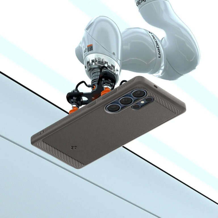 Spigen Rugged Armor Backcover MagSafe Samsung Galaxy S25 Ultra - Marble Gray - Afbeelding 2