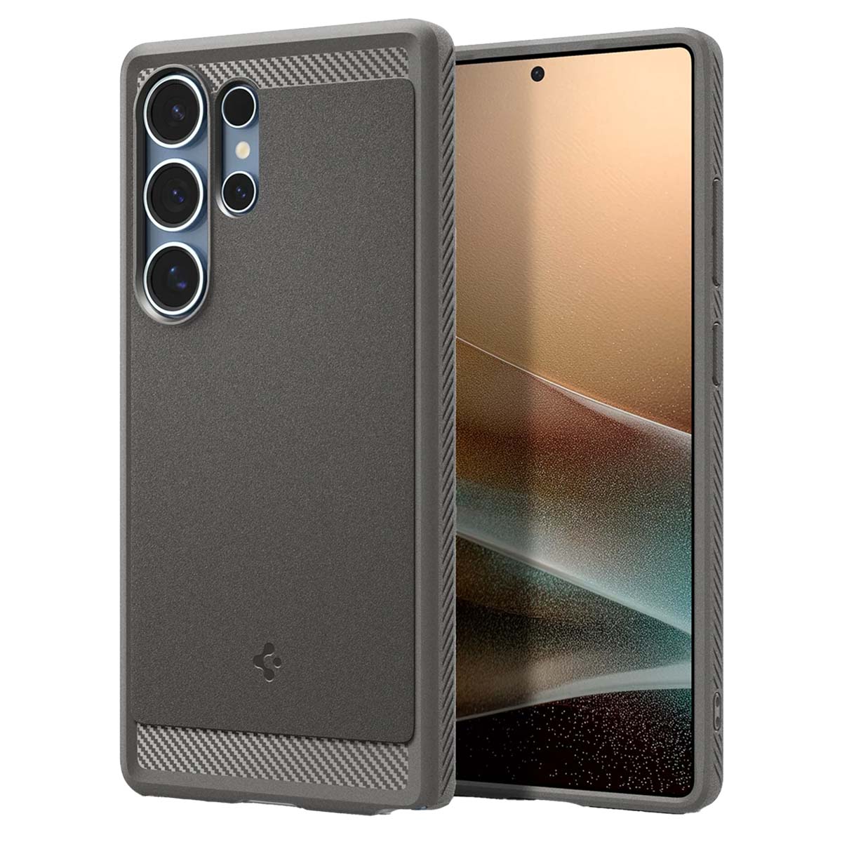 Spigen Rugged Armor Backcover MagSafe Samsung Galaxy S25 Ultra – Marble Gray