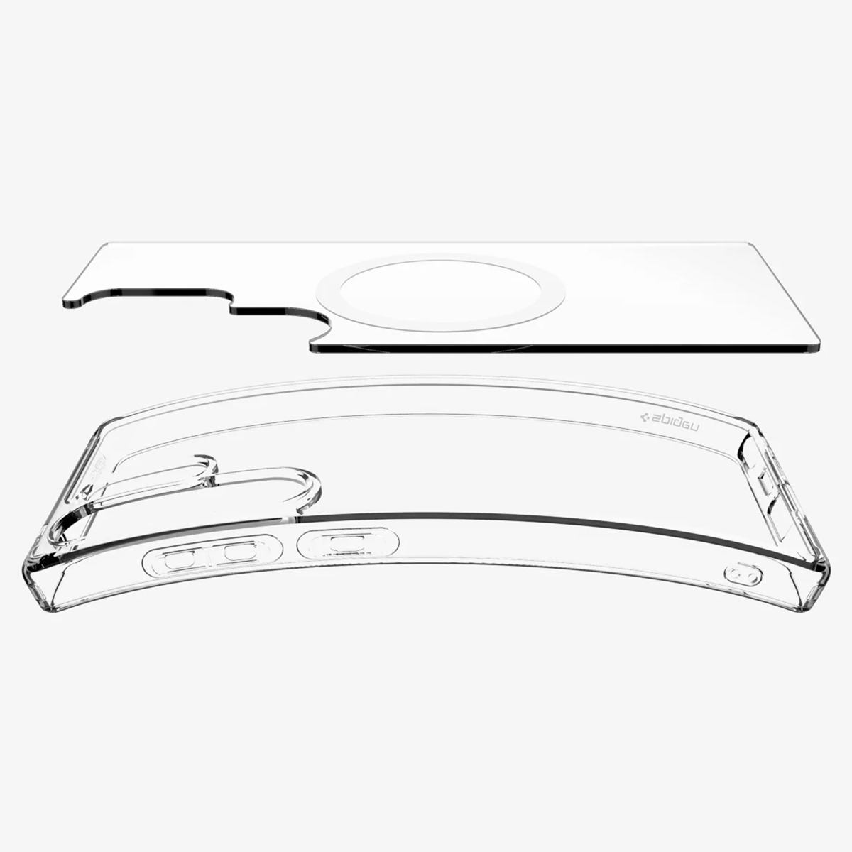 Spigen Ultra Hybrid Backcover MagSafe Samsung Galaxy S25 Ultra - Transparant - Afbeelding 8