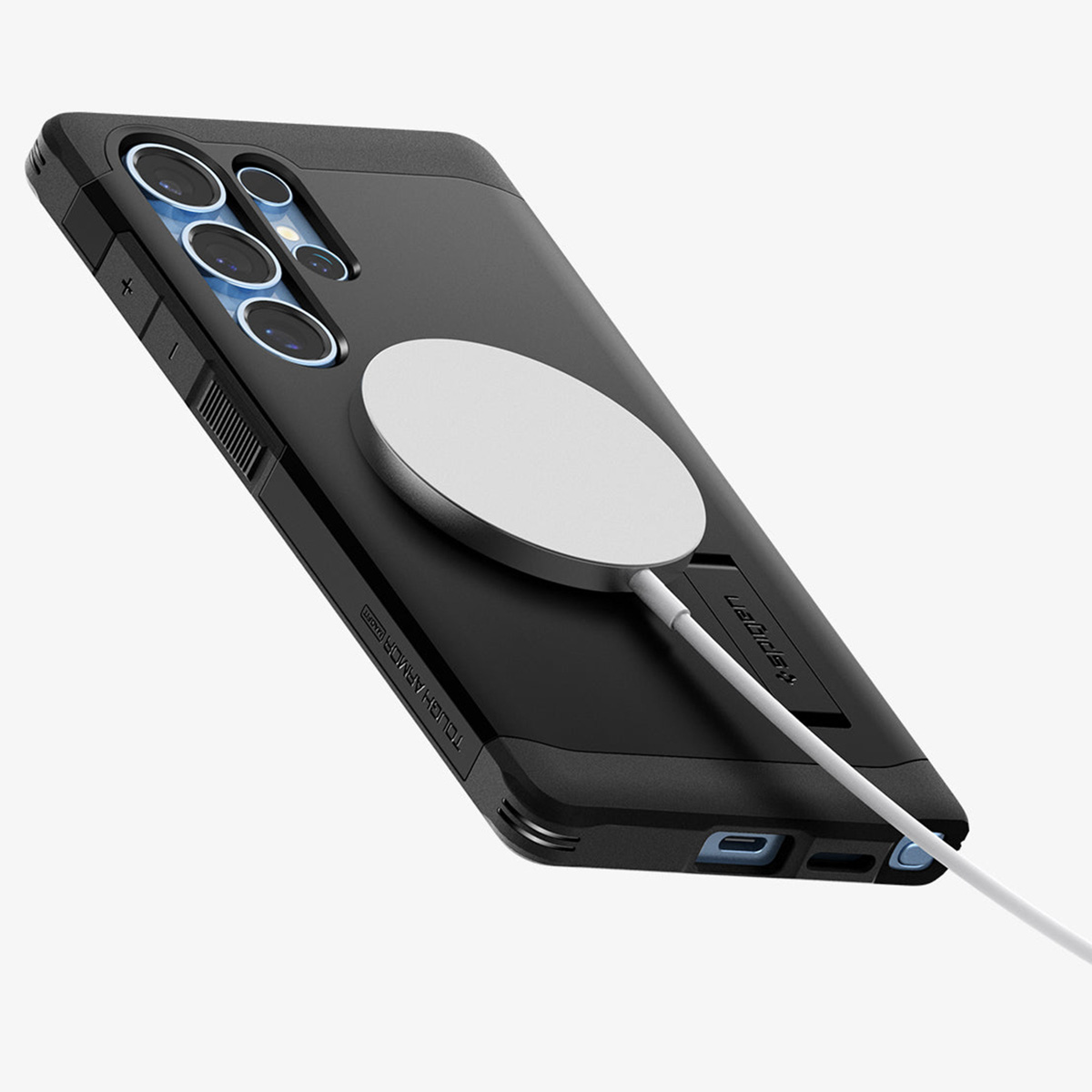 Spigen Tough Armor Backcover MagSafe Samsung Galaxy S25 Ultra - Zwart - Afbeelding 4