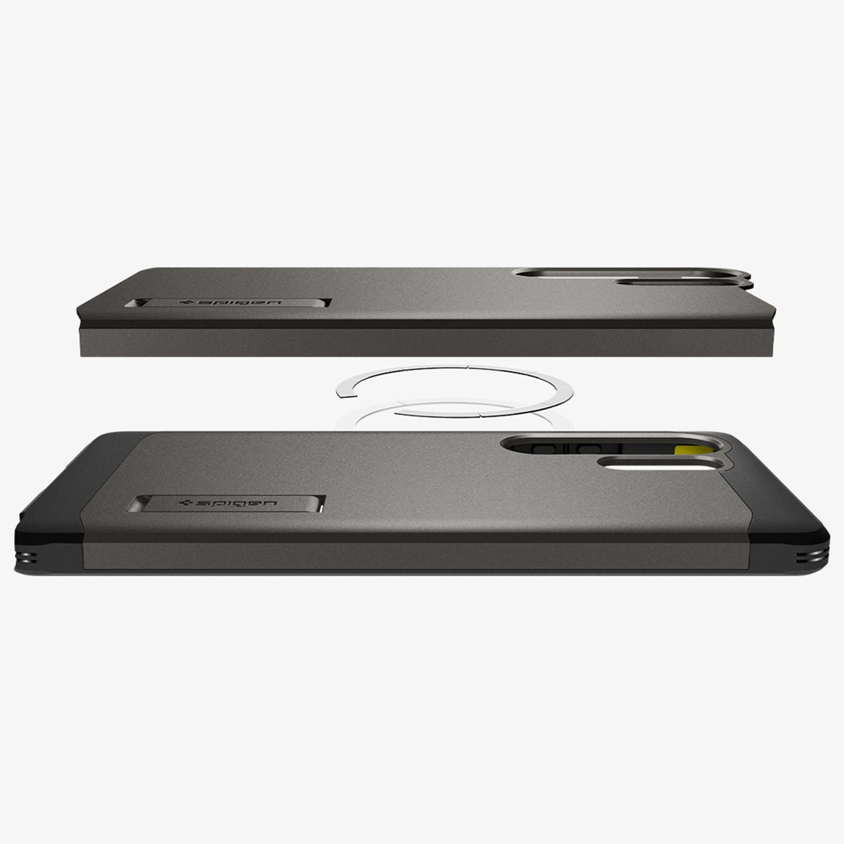 Spigen Tough Armor Backcover MagSafe Samsung Galaxy S25 Ultra - Gunmetal - Afbeelding 9