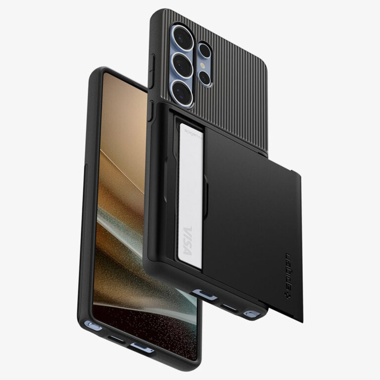 Spigen Slim Armor CS Backcover Samsung Galaxy S25 Ultra - Zwart - Afbeelding 9