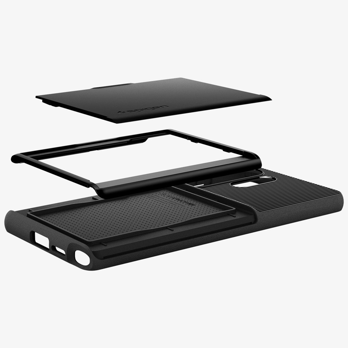 Spigen Slim Armor CS Backcover Samsung Galaxy S25 Ultra - Zwart - Afbeelding 8