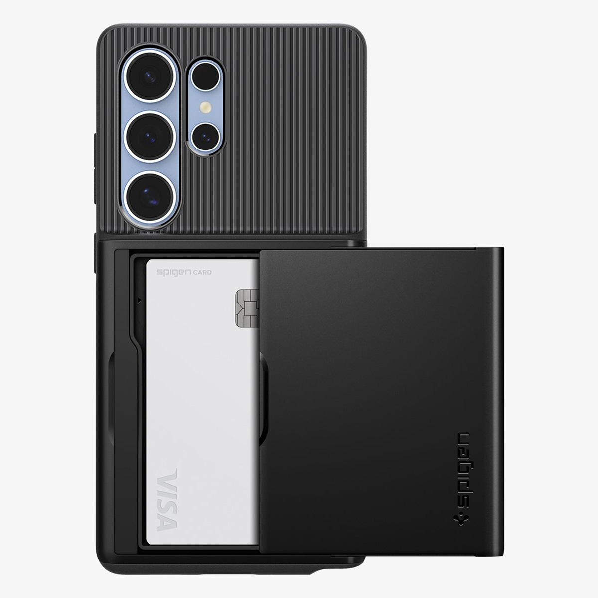 Spigen Slim Armor CS Backcover Samsung Galaxy S25 Ultra - Zwart - Afbeelding 2