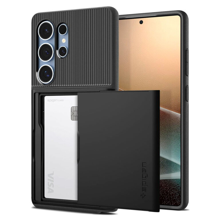 Spigen Slim Armor CS Backcover Samsung Galaxy S25 Ultra - Zwart - Afbeelding 3