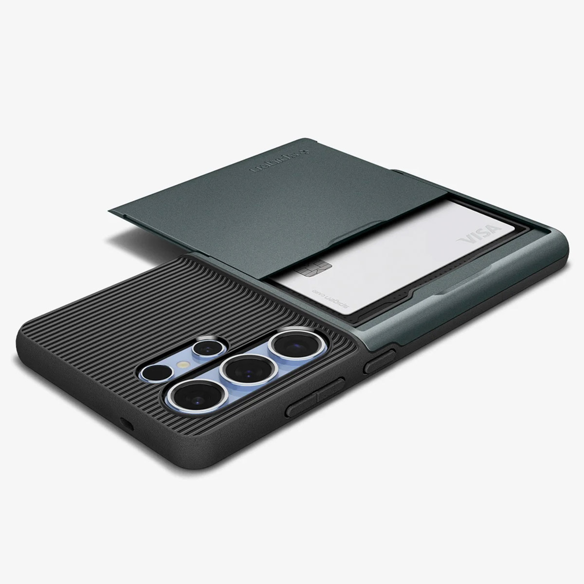 Spigen Slim Armor CS Backcover Samsung Galaxy S25 Ultra - Abyss Green - Afbeelding 7