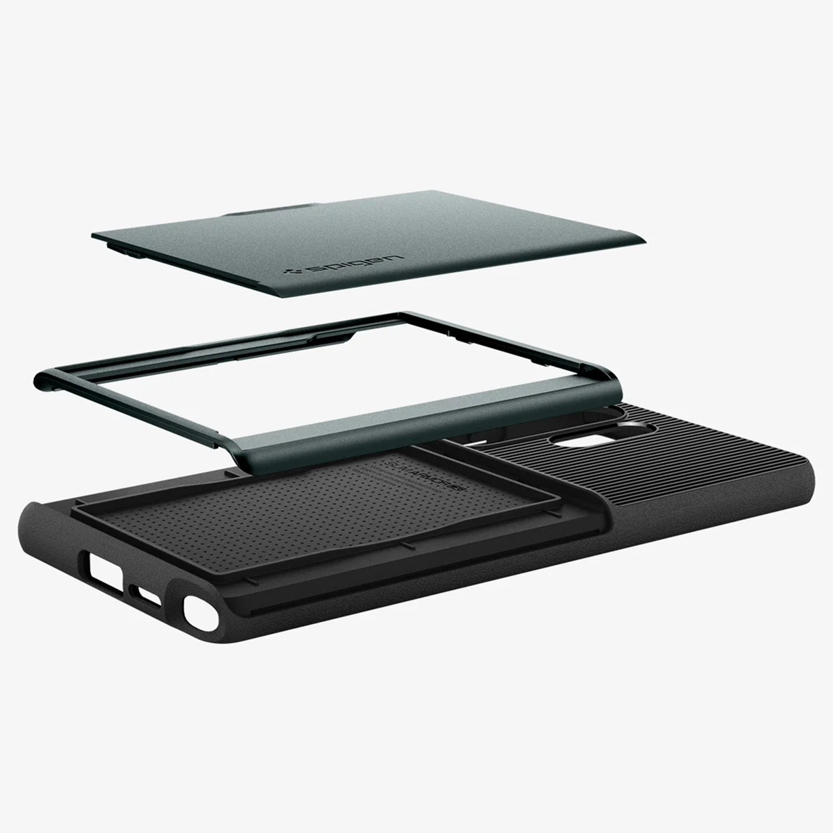 Spigen Slim Armor CS Backcover Samsung Galaxy S25 Ultra - Abyss Green - Afbeelding 8