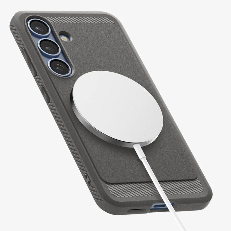 Spigen Rugged Armor Backcover MagSafe Samsung Galaxy S25 Plus - Marble Gray - Afbeelding 3