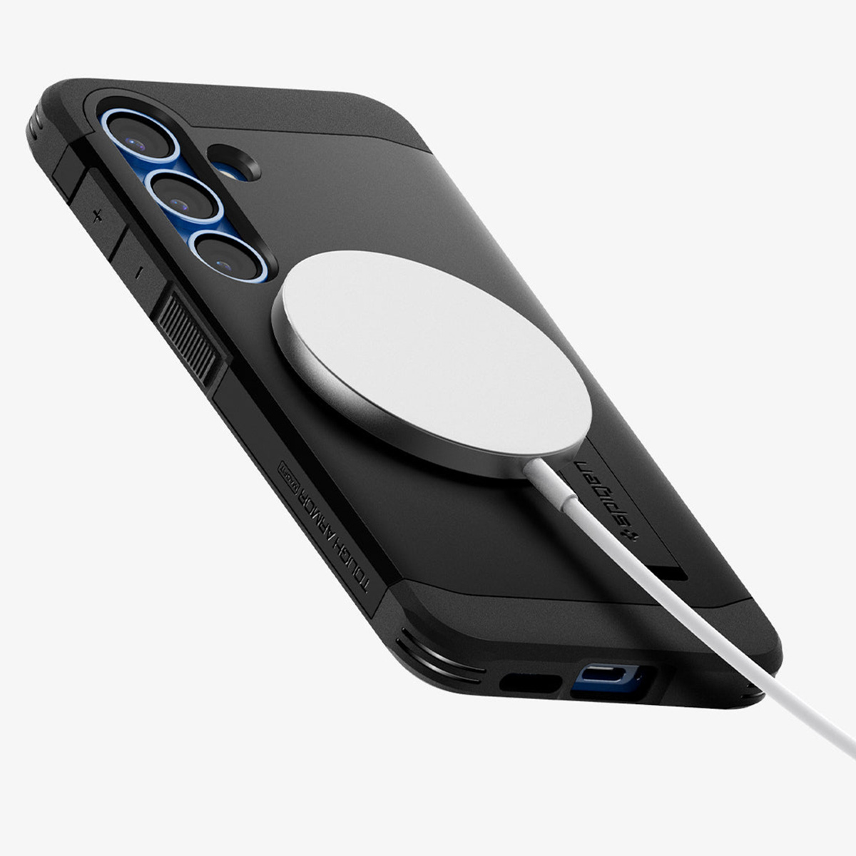 Spigen Tough Armor Backcover MagSafe Samsung Galaxy S25 Plus - Zwart - Afbeelding 4