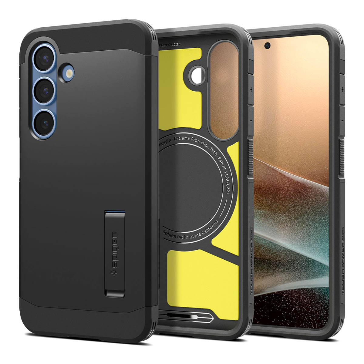 Spigen Tough Armor Backcover MagSafe Samsung Galaxy S25 Plus – Zwart