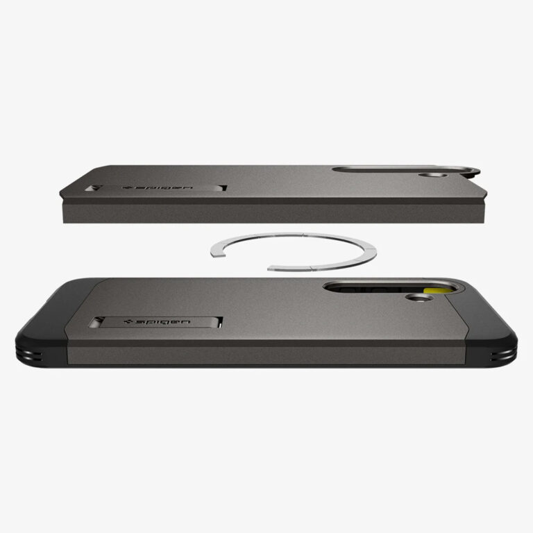 Spigen Tough Armor Backcover MagSafe Samsung Galaxy S25 Plus - Gunmetal - Afbeelding 6