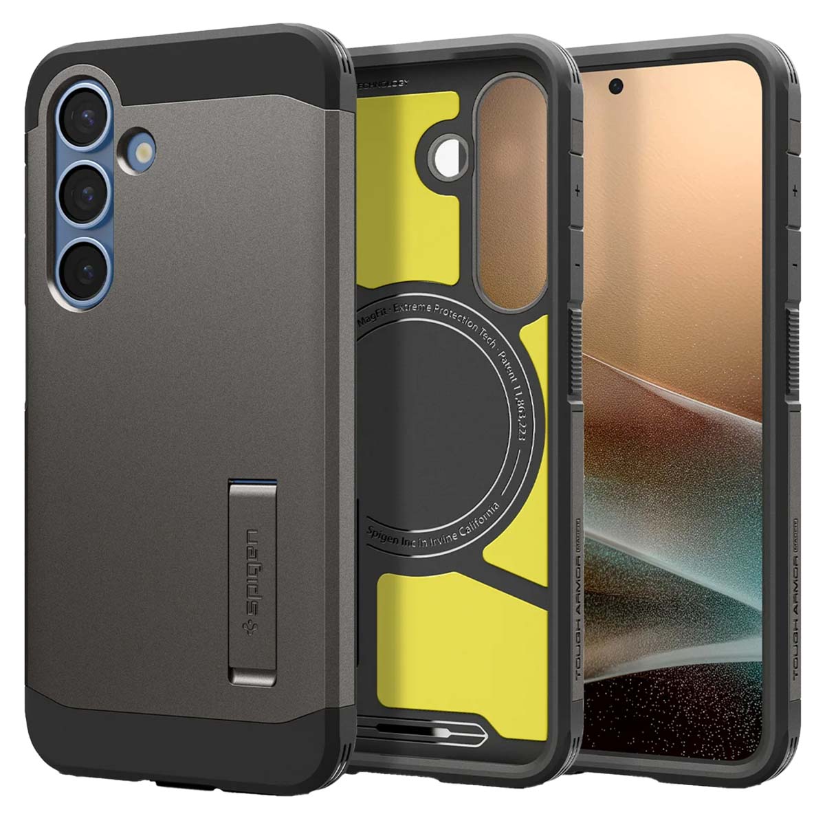 Spigen Tough Armor Backcover MagSafe Samsung Galaxy S25 Plus – Gunmetal
