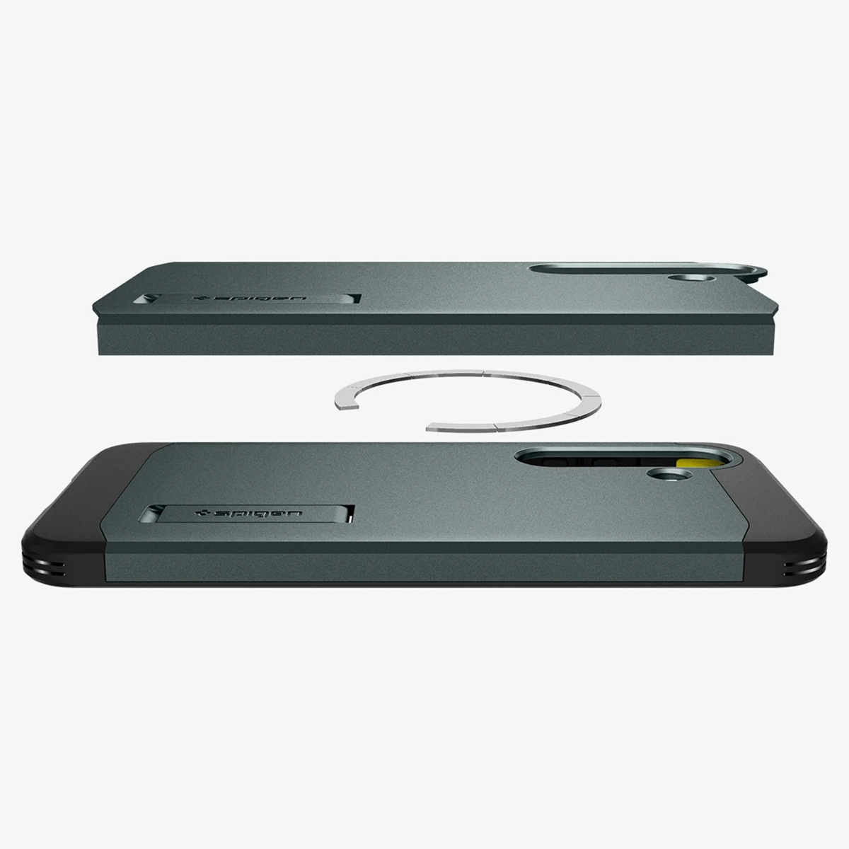 Spigen Tough Armor Backcover MagSafe Samsung Galaxy S25 Plus - Abyss Green - Afbeelding 9