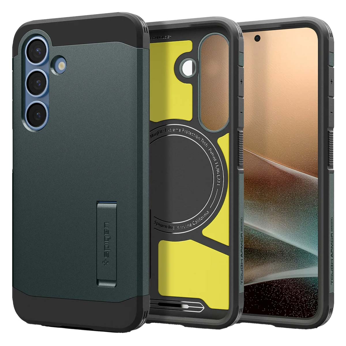 Spigen Tough Armor Backcover MagSafe Samsung Galaxy S25 Plus – Abyss Green