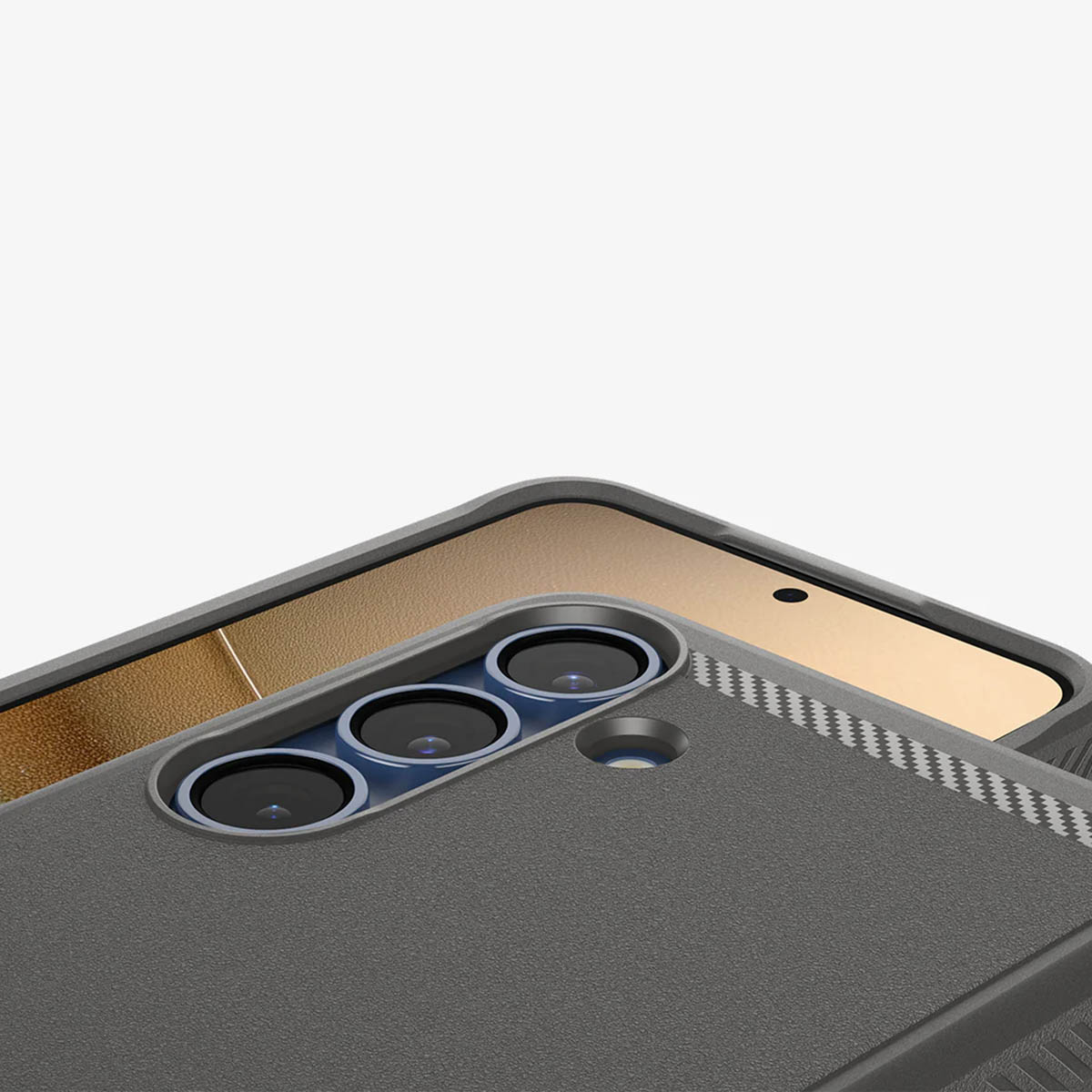 Spigen Rugged Armor Backcover MagSafe Samsung Galaxy S25 - Marble Gray - Afbeelding 8