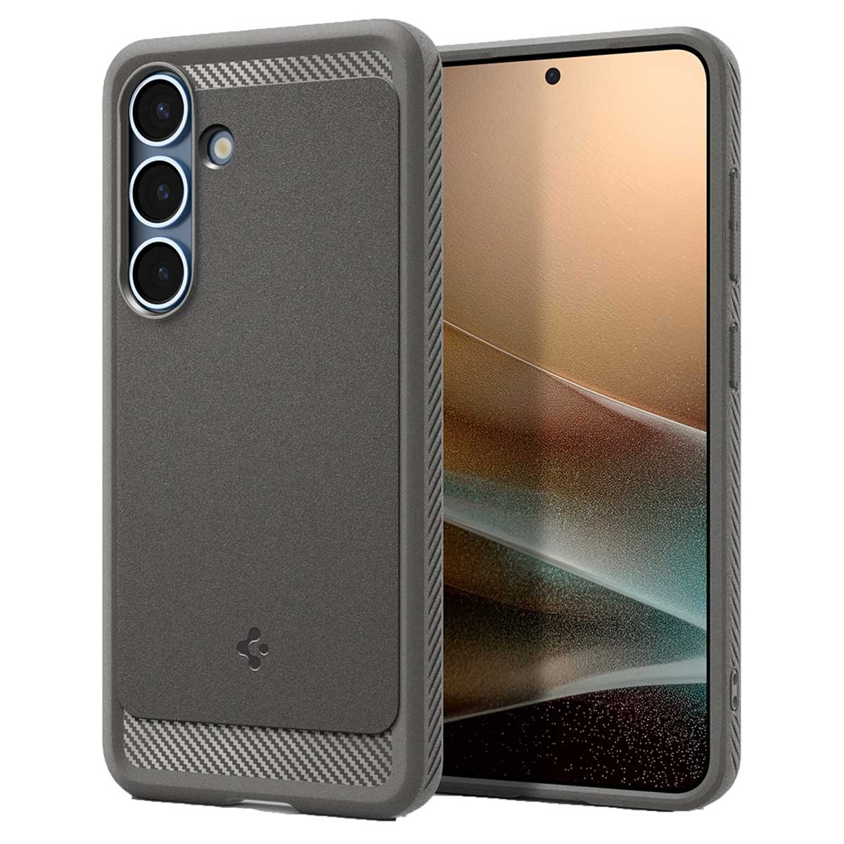 Spigen Rugged Armor Backcover MagSafe Samsung Galaxy S25 – Marble Gray