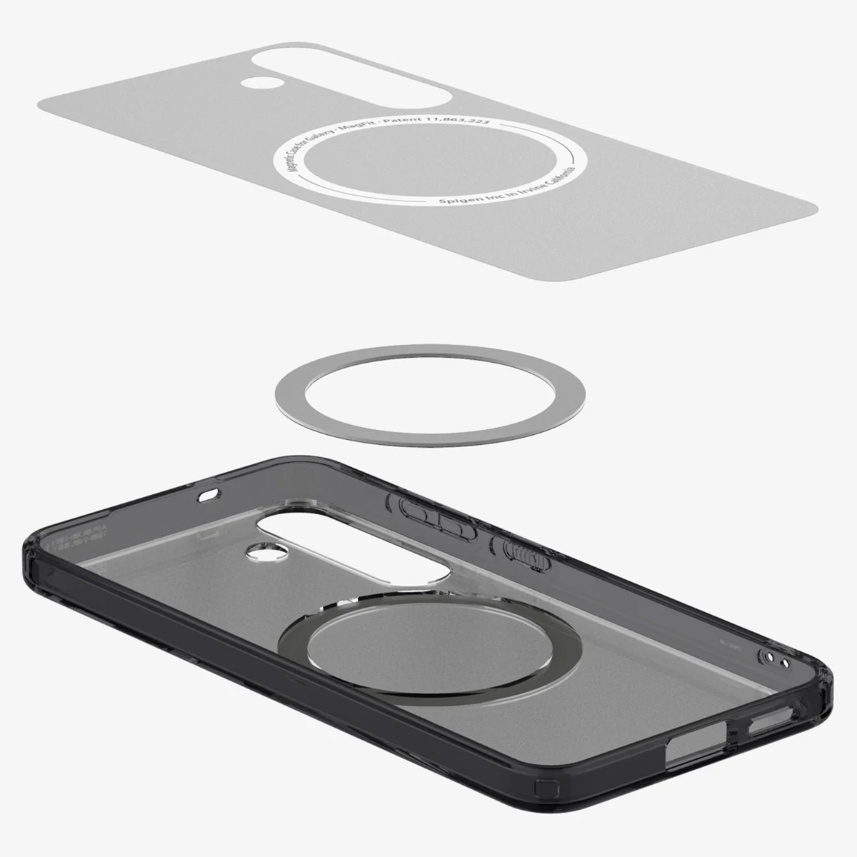 Spigen Ultra Hybrid Backcover MagSafe Samsung Galaxy S25 - Frost Black - Afbeelding 8