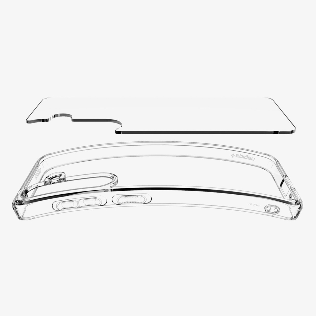 Spigen Ultra Hybrid Backcover Samsung Galaxy S25 - Crystal Clear - Afbeelding 7