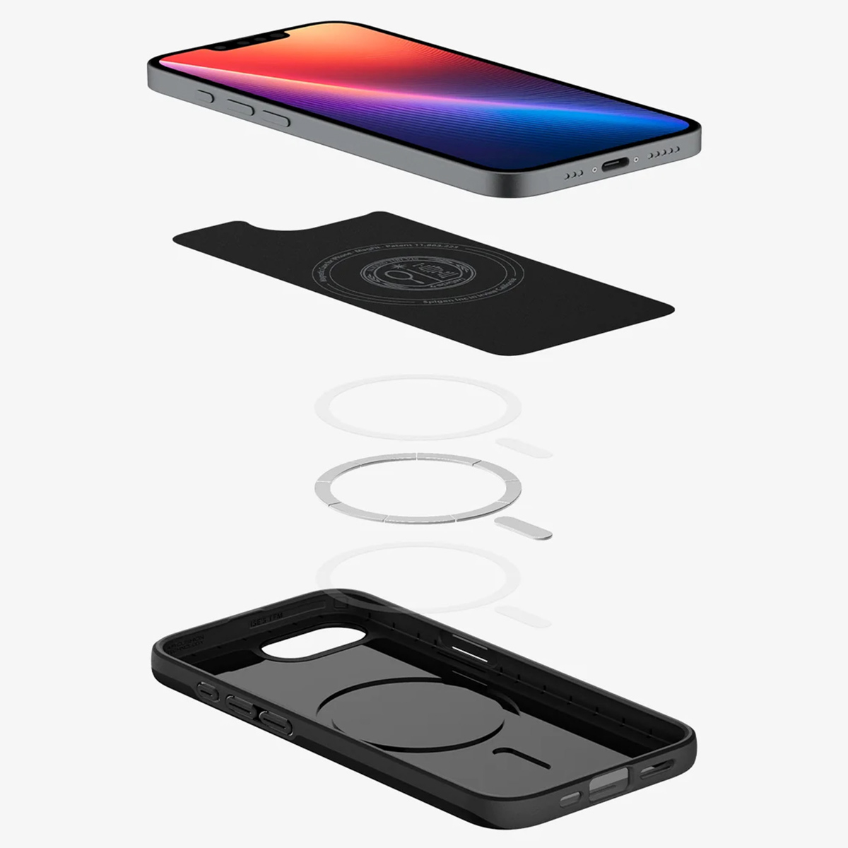 Spigen Thin Fit Backcover MagSafe Apple iPhone 16e - Zwart - Afbeelding 10