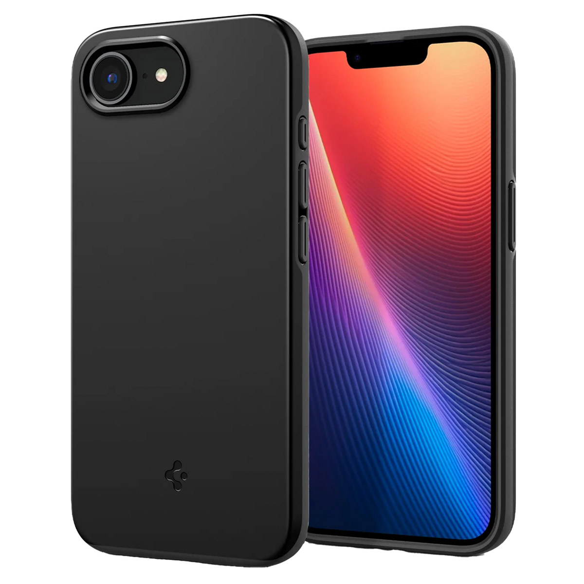 Spigen Thin Fit Backcover MagSafe Apple iPhone 16e – Zwart