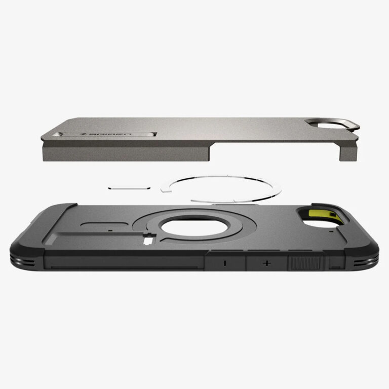 Spigen Tough Armor Backcover MagSafe Apple iPhone 16e - Gunmetal - Afbeelding 10
