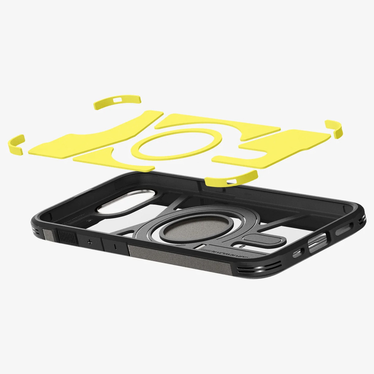 Spigen Tough Armor Backcover MagSafe Apple iPhone 16e - Gunmetal - Afbeelding 8