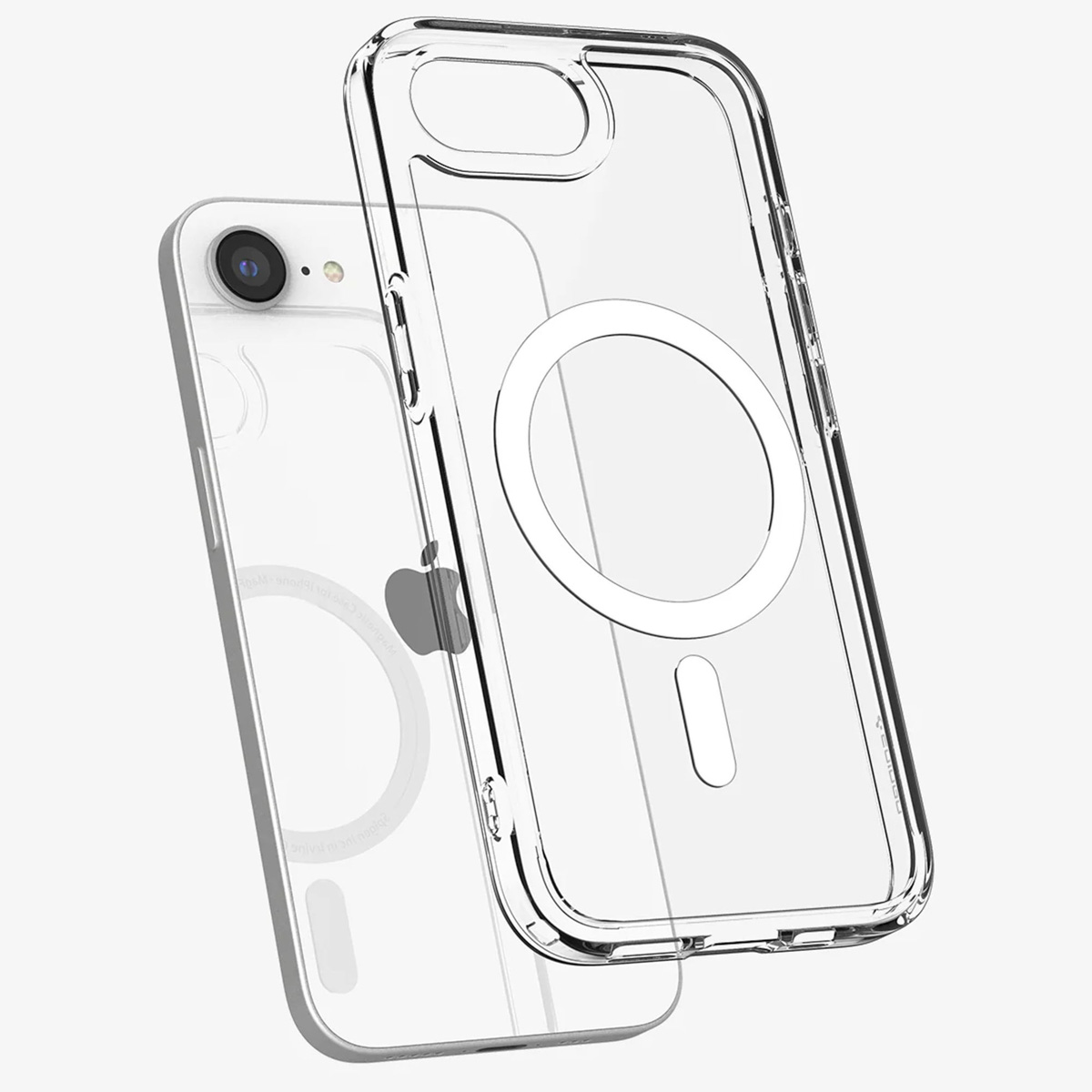 Spigen Ultra Hybrid Backcover MagSafe Apple iPhone 16e - Clear / White - Afbeelding 3