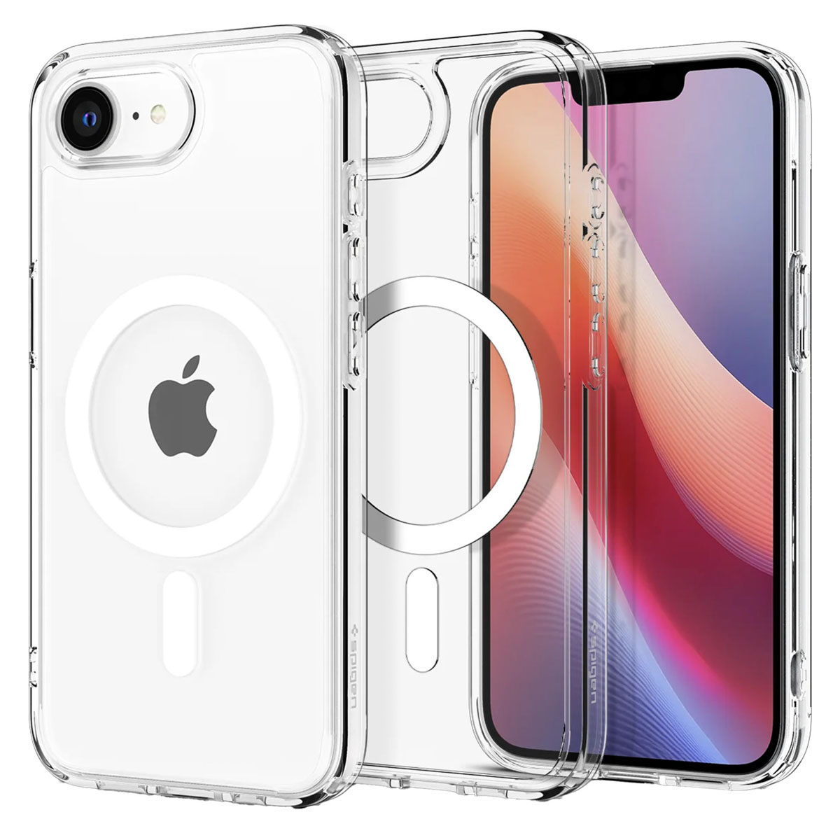 Spigen Ultra Hybrid Backcover MagSafe Apple iPhone 16e – Clear / White
