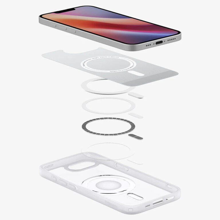 Spigen Ultra Hybrid Backcover MagSafe Apple iPhone 16e - Classic Silver - Afbeelding 5