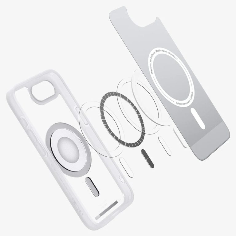 Spigen Ultra Hybrid Backcover MagSafe Apple iPhone 16e - Classic Silver - Afbeelding 2